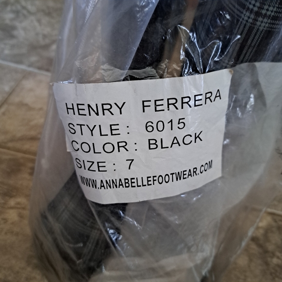 Henry Ferrera black plaid tall rain boots - Picture 6 of 6
